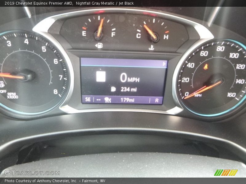 Nightfall Gray Metallic / Jet Black 2019 Chevrolet Equinox Premier AWD