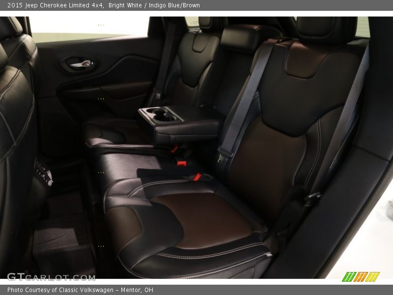 Bright White / Indigo Blue/Brown 2015 Jeep Cherokee Limited 4x4