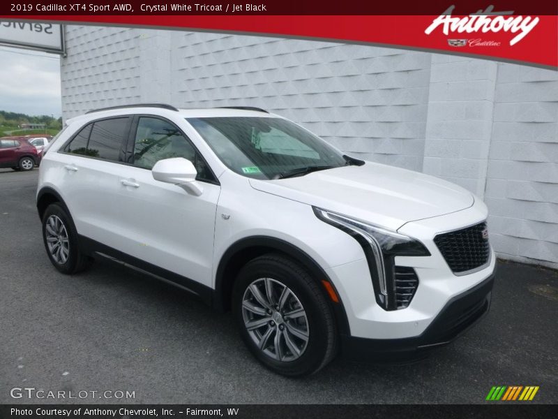 Crystal White Tricoat / Jet Black 2019 Cadillac XT4 Sport AWD