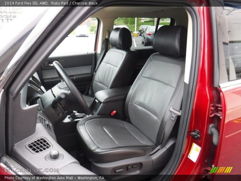 Ruby Red / Charcoal Black 2014 Ford Flex SEL AWD