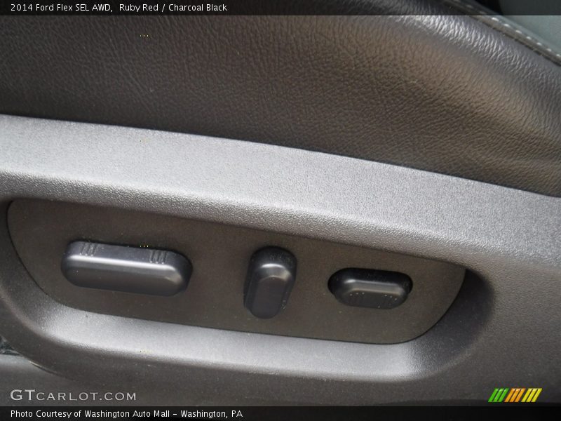 Ruby Red / Charcoal Black 2014 Ford Flex SEL AWD