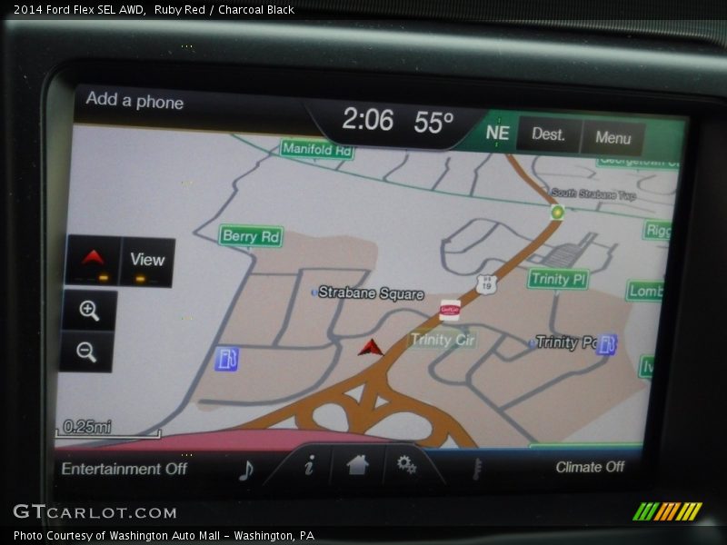 Ruby Red / Charcoal Black 2014 Ford Flex SEL AWD