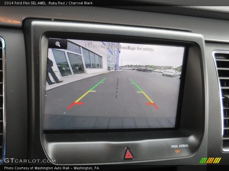 Ruby Red / Charcoal Black 2014 Ford Flex SEL AWD