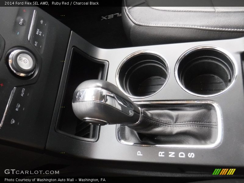 Ruby Red / Charcoal Black 2014 Ford Flex SEL AWD