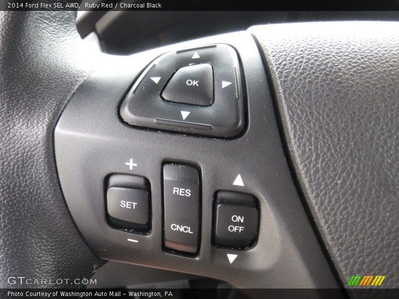 Ruby Red / Charcoal Black 2014 Ford Flex SEL AWD