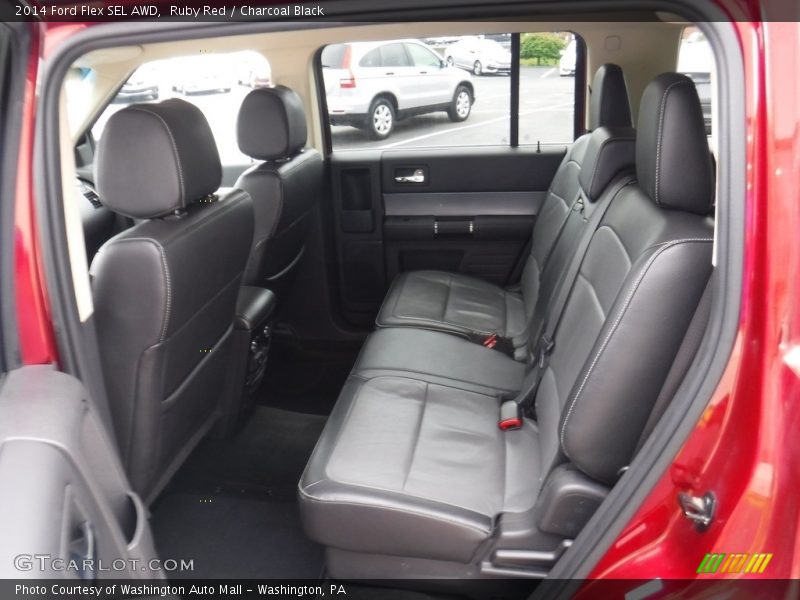 Ruby Red / Charcoal Black 2014 Ford Flex SEL AWD