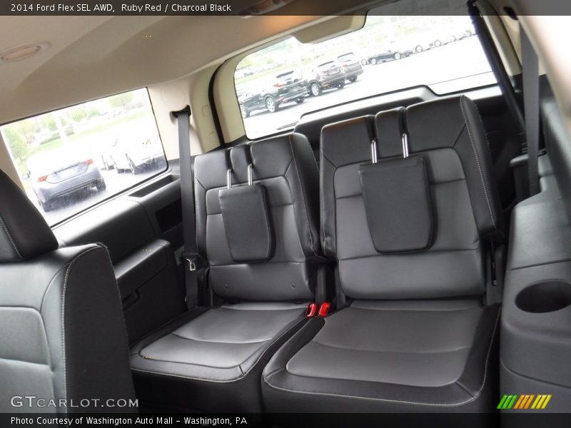 Ruby Red / Charcoal Black 2014 Ford Flex SEL AWD