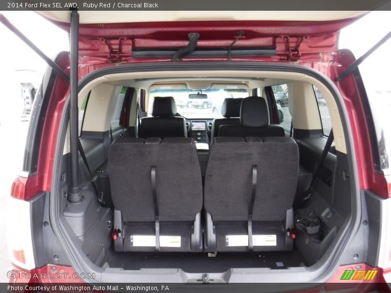 Ruby Red / Charcoal Black 2014 Ford Flex SEL AWD