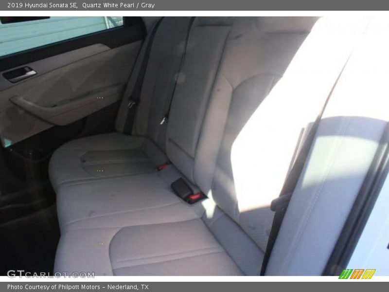 Quartz White Pearl / Gray 2019 Hyundai Sonata SE