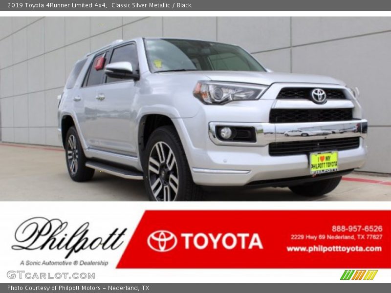 Classic Silver Metallic / Black 2019 Toyota 4Runner Limited 4x4