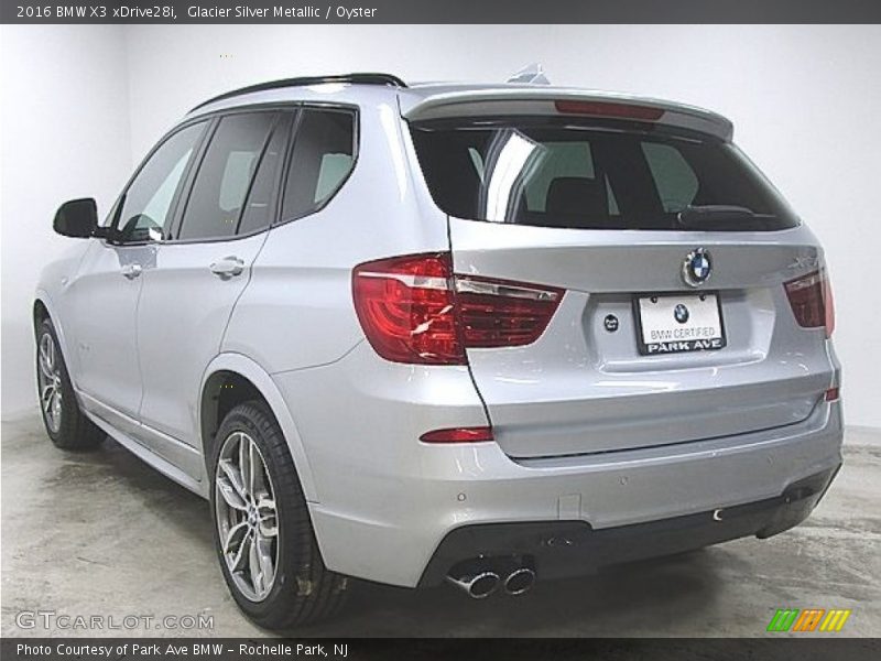 Glacier Silver Metallic / Oyster 2016 BMW X3 xDrive28i