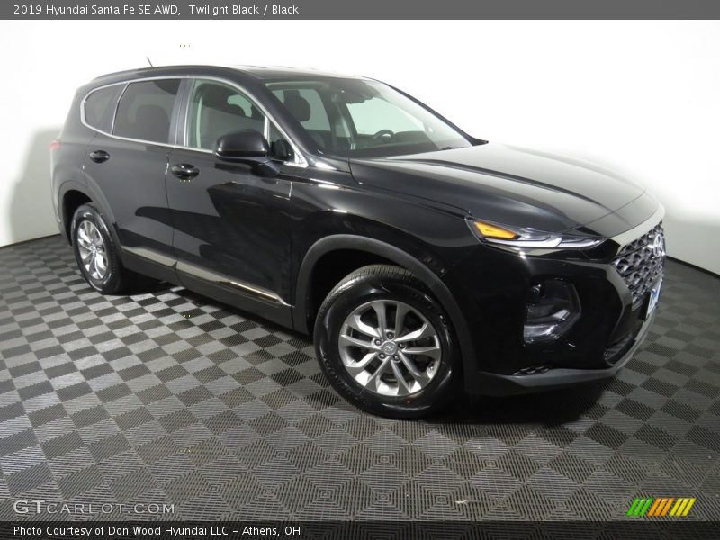 Twilight Black / Black 2019 Hyundai Santa Fe SE AWD