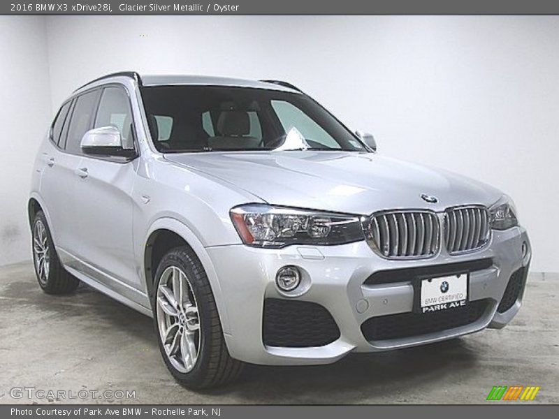 Glacier Silver Metallic / Oyster 2016 BMW X3 xDrive28i