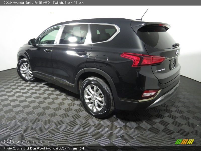 Twilight Black / Black 2019 Hyundai Santa Fe SE AWD