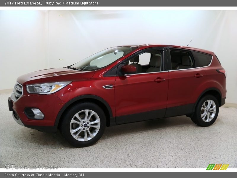 Ruby Red / Medium Light Stone 2017 Ford Escape SE