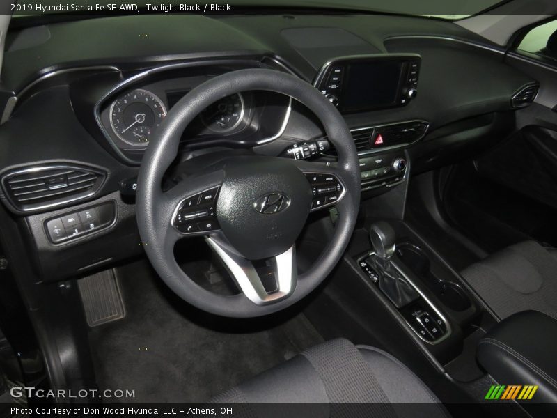 Twilight Black / Black 2019 Hyundai Santa Fe SE AWD