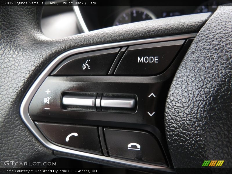 Twilight Black / Black 2019 Hyundai Santa Fe SE AWD