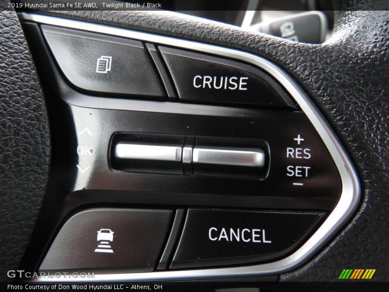 Twilight Black / Black 2019 Hyundai Santa Fe SE AWD
