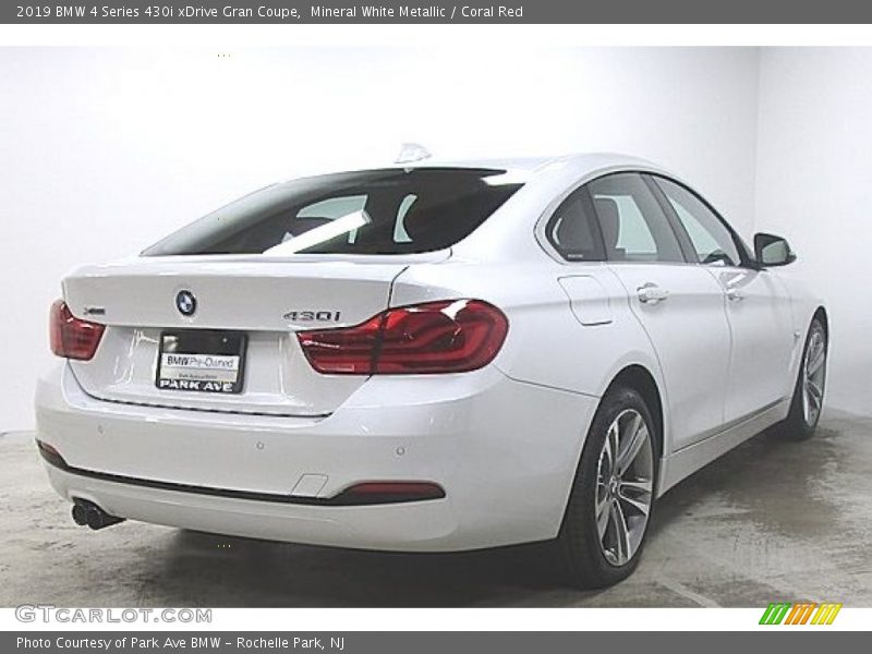 Mineral White Metallic / Coral Red 2019 BMW 4 Series 430i xDrive Gran Coupe