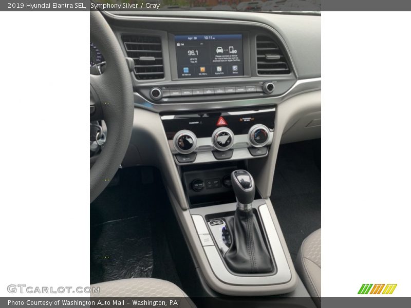 Symphony Silver / Gray 2019 Hyundai Elantra SEL