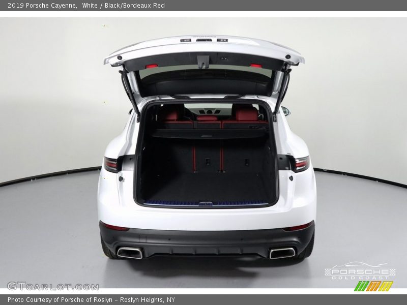 White / Black/Bordeaux Red 2019 Porsche Cayenne