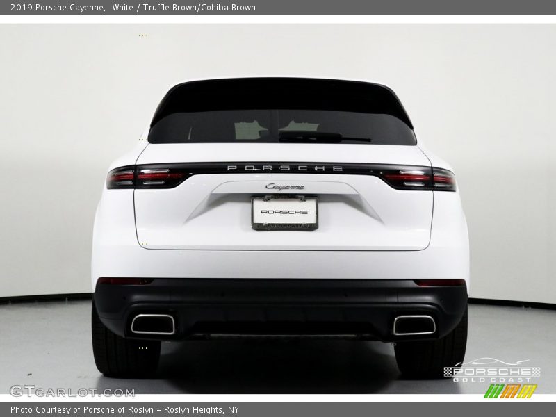 White / Truffle Brown/Cohiba Brown 2019 Porsche Cayenne