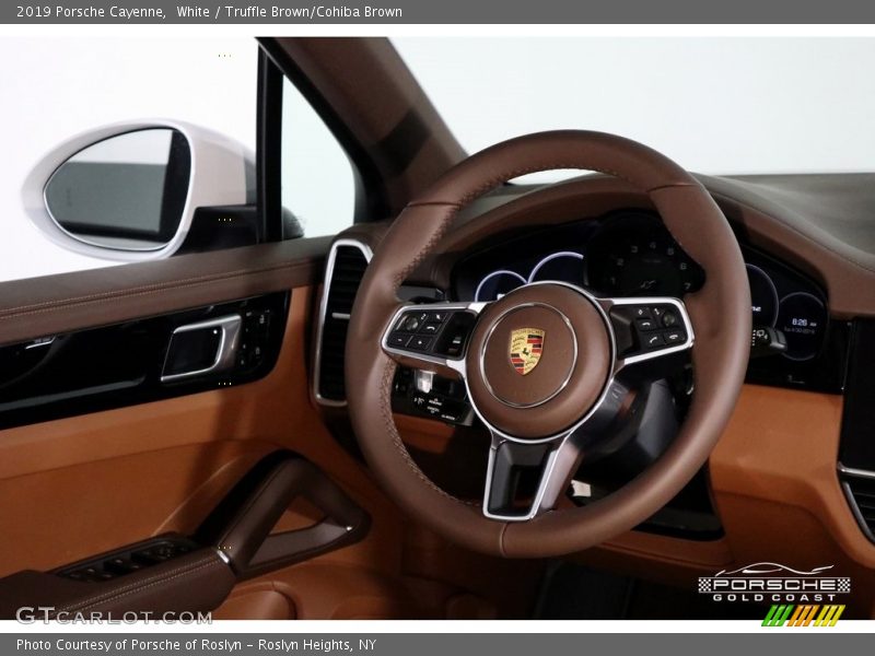 White / Truffle Brown/Cohiba Brown 2019 Porsche Cayenne
