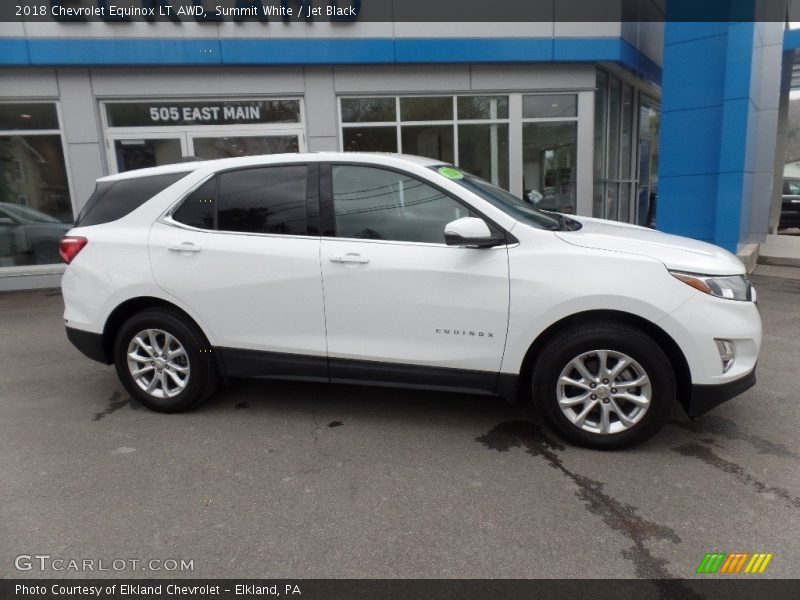 Summit White / Jet Black 2018 Chevrolet Equinox LT AWD