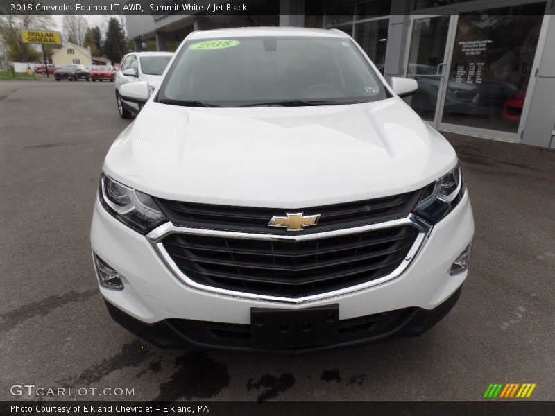 Summit White / Jet Black 2018 Chevrolet Equinox LT AWD