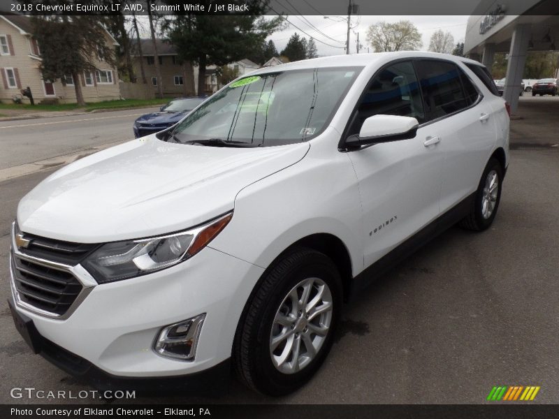 Summit White / Jet Black 2018 Chevrolet Equinox LT AWD