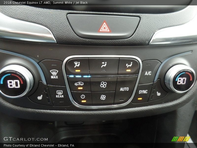 Summit White / Jet Black 2018 Chevrolet Equinox LT AWD