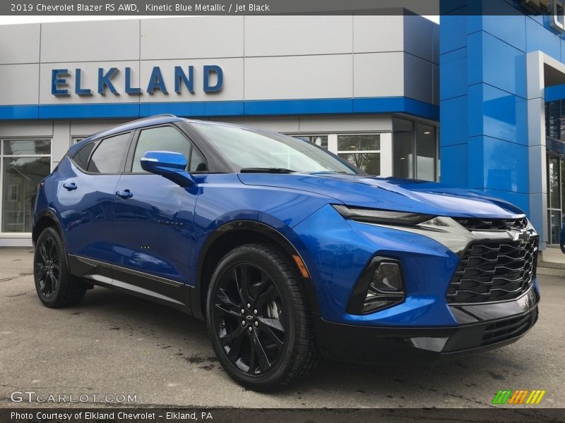 Kinetic Blue Metallic / Jet Black 2019 Chevrolet Blazer RS AWD