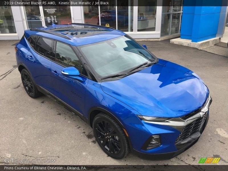 Kinetic Blue Metallic / Jet Black 2019 Chevrolet Blazer RS AWD