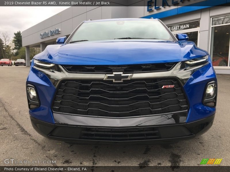 Kinetic Blue Metallic / Jet Black 2019 Chevrolet Blazer RS AWD