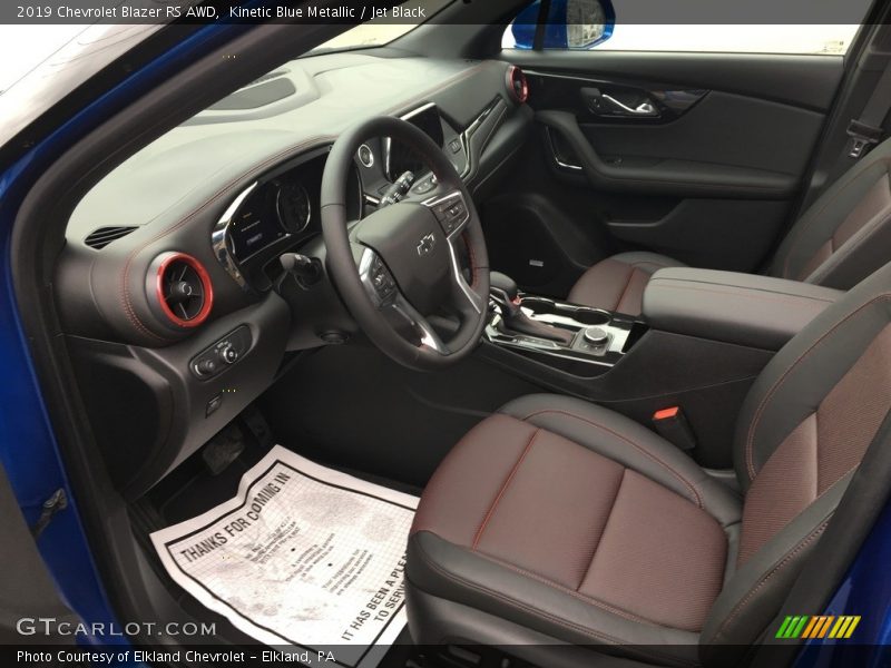 Front Seat of 2019 Blazer RS AWD
