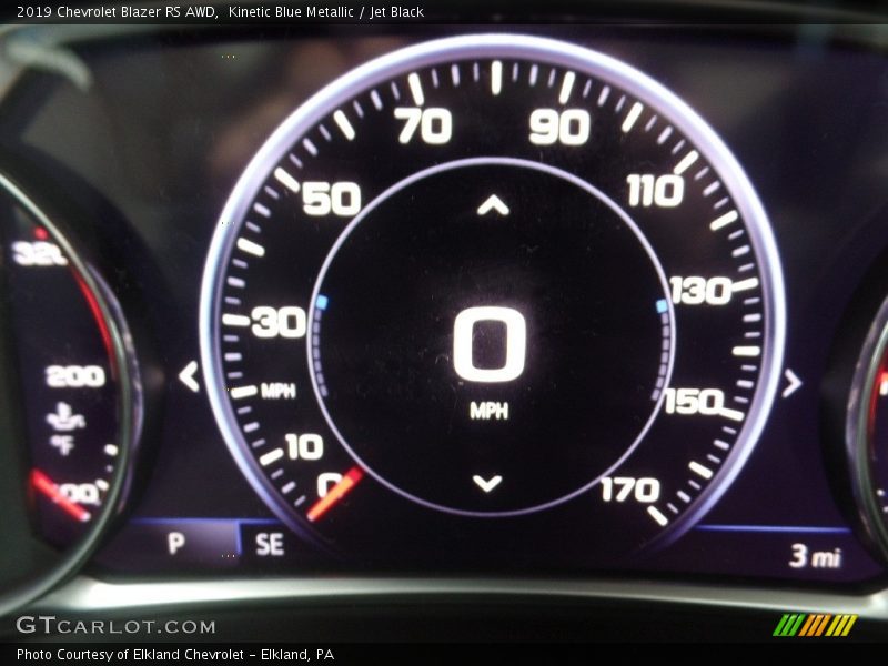 Kinetic Blue Metallic / Jet Black 2019 Chevrolet Blazer RS AWD