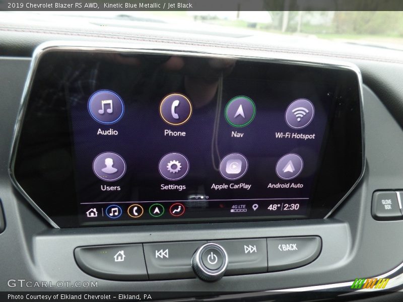 Kinetic Blue Metallic / Jet Black 2019 Chevrolet Blazer RS AWD