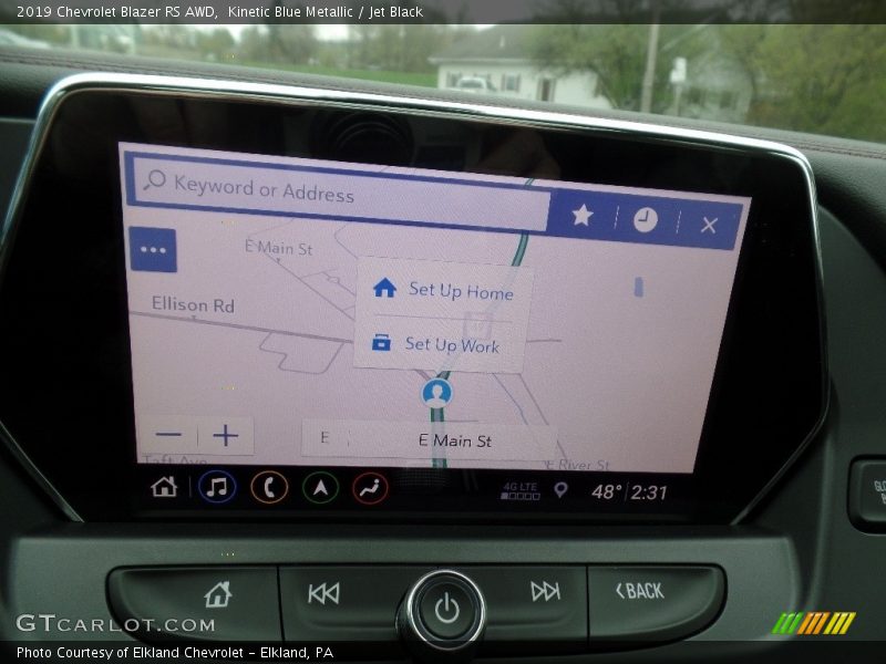 Kinetic Blue Metallic / Jet Black 2019 Chevrolet Blazer RS AWD