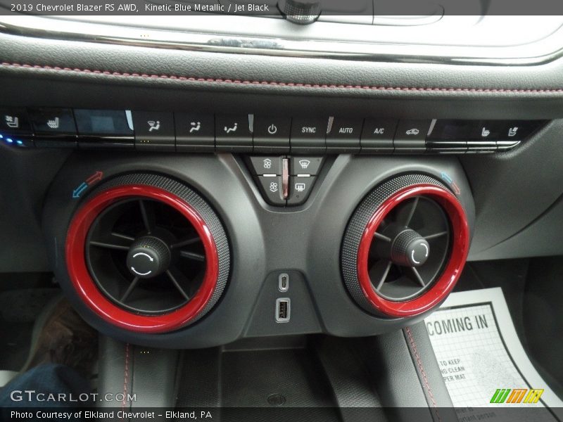 Kinetic Blue Metallic / Jet Black 2019 Chevrolet Blazer RS AWD