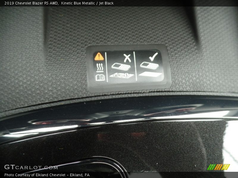 Kinetic Blue Metallic / Jet Black 2019 Chevrolet Blazer RS AWD