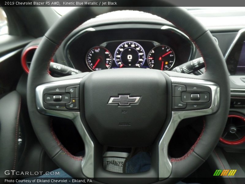 Kinetic Blue Metallic / Jet Black 2019 Chevrolet Blazer RS AWD