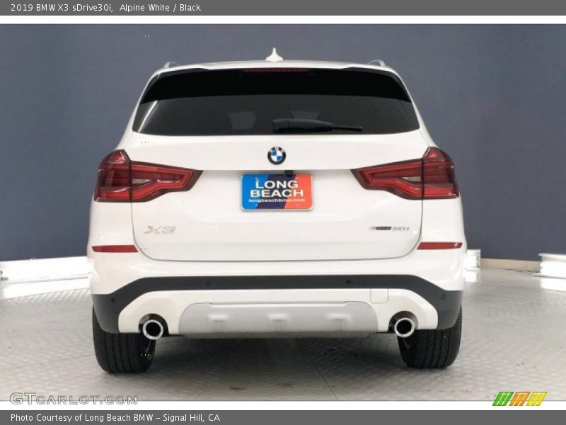 Alpine White / Black 2019 BMW X3 sDrive30i