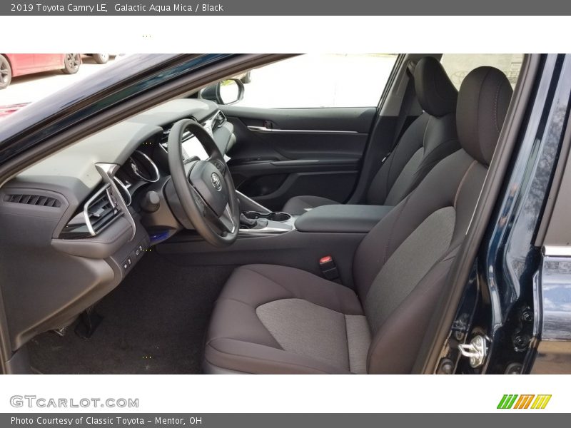 Galactic Aqua Mica / Black 2019 Toyota Camry LE
