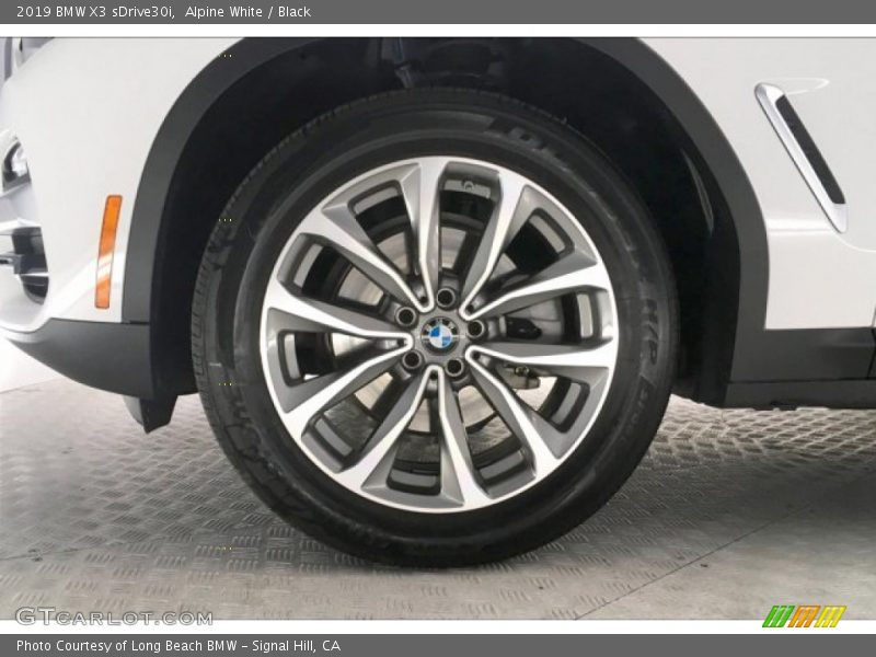 Alpine White / Black 2019 BMW X3 sDrive30i