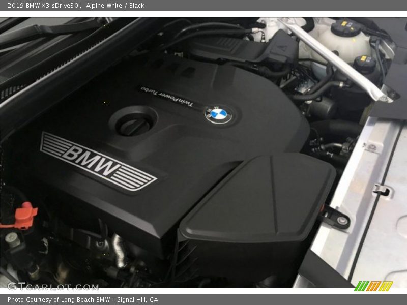 Alpine White / Black 2019 BMW X3 sDrive30i