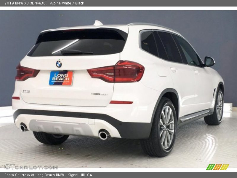 Alpine White / Black 2019 BMW X3 sDrive30i