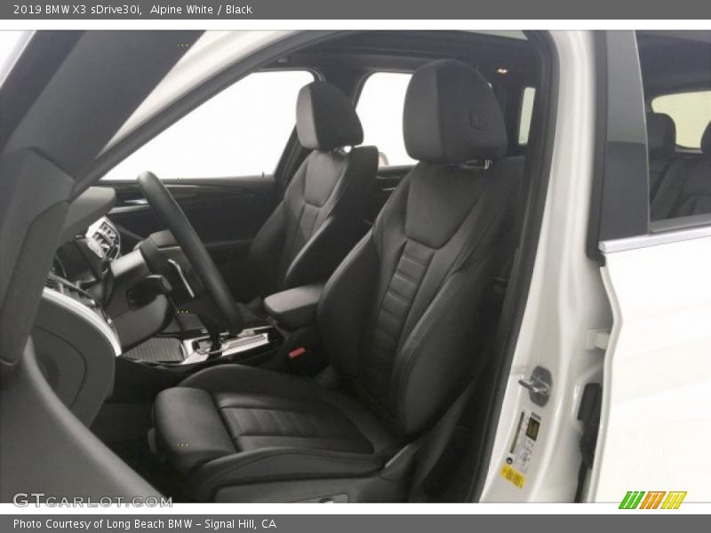 Alpine White / Black 2019 BMW X3 sDrive30i