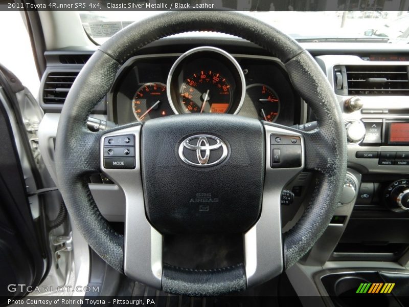 Classic Silver Metallic / Black Leather 2011 Toyota 4Runner SR5 4x4