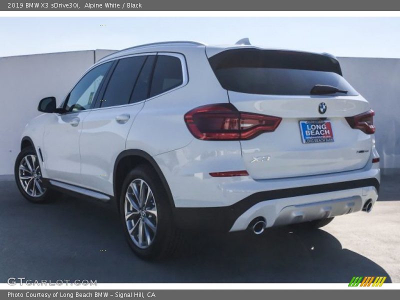 Alpine White / Black 2019 BMW X3 sDrive30i