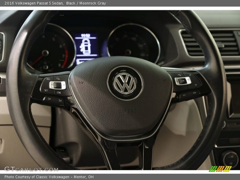Black / Moonrock Gray 2016 Volkswagen Passat S Sedan